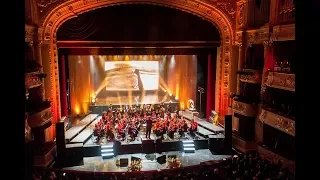 Sand show at Kyiv Opera Theatre based on “Wilhelm Tell” – live sand animation performance by artist Daria Tym